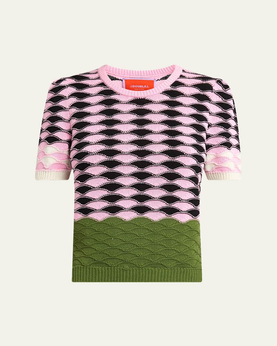 Sunset Colorblocked Knit T